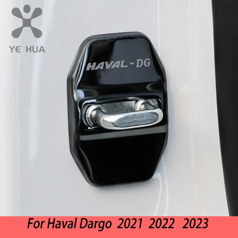 Great Wall Haval Dargo 2021 2022 2023  Stainless Steel  Door Lock Buckle Cover Protection Cover Trim Car Anti-Rust Accessories