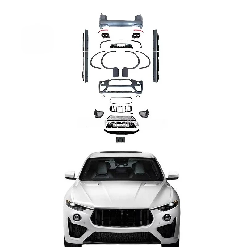 

Car Bumper for Maserati Levante Upgrade Trofeo Bodykit Front Bumper Grill Rear Bumper Side Skirt