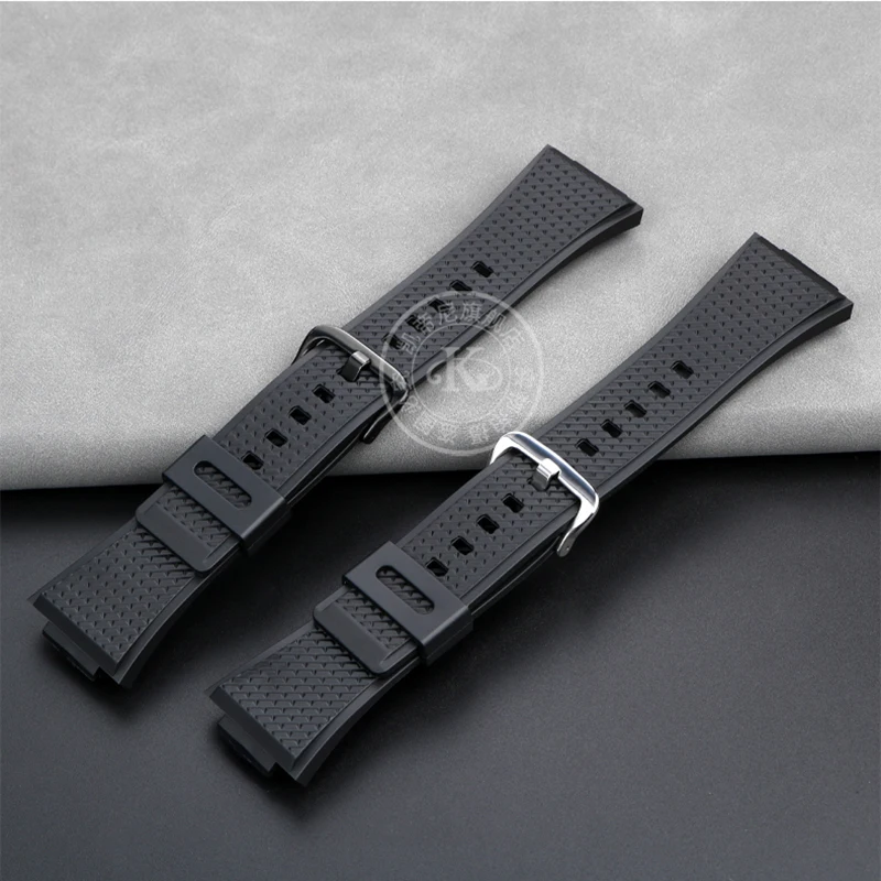 New Silicone Watchband For Casio GM110 GM-110 Strap G-SHOCK GM-110GB Waterproof Soft Rubber Watch Band 16mm Black Steel Bracelet