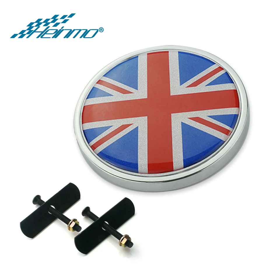 Badge de capot avant en Fiber de carbone, emblème de cofe arrière pour Mini Cooper F54 F55 F56 F60 R60 R61 R55 R56 R57 Countryman Union Jack  34