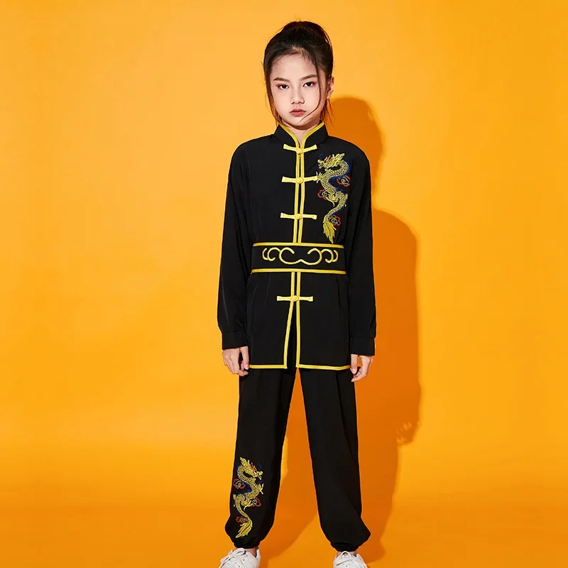 Traditional Chinese Wushu Clothing Tai Chi Uniform Kids Kungfu Outfits New Stage Performance Hanfu Martial Arts Costumes Suit