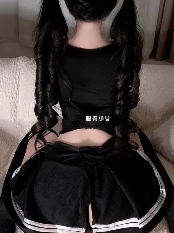 Conjunto de Falda Corta y Top Estilo orme Escolar, Traje de Marinero Seductor, Inocencia Juvenil, Ropa Estudiantil, Estil...