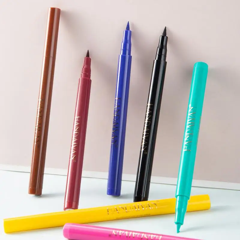 HANDAIYAN Set da 12 pezzi penne per Eyeliner colorate opache-penne per Eyeliner liquide ad asciugatura rapida e senza sbavature