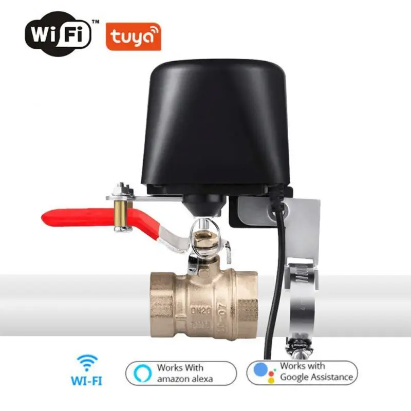 

Tuya WiFi Water/Gas Valve Controller Auto ON Off Smart Gas Valve Timer Smart Life APP Control For Alexa Google Home Assistant