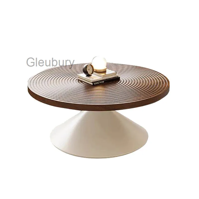 Retro Unique Coffee Table Italian Design Premium Simple Coffee Table Textured Elegant Table De Salon Living Room Furniture
