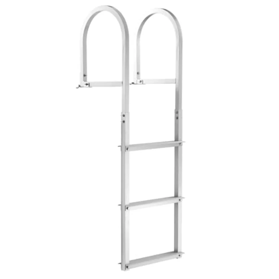 

Removable Dock Ladder 3 Steps, 500lbs Load Capacity, Aluminum Swim Ladders, Pontoon Boat Ladder with Rubber Mat for Lake, Marin