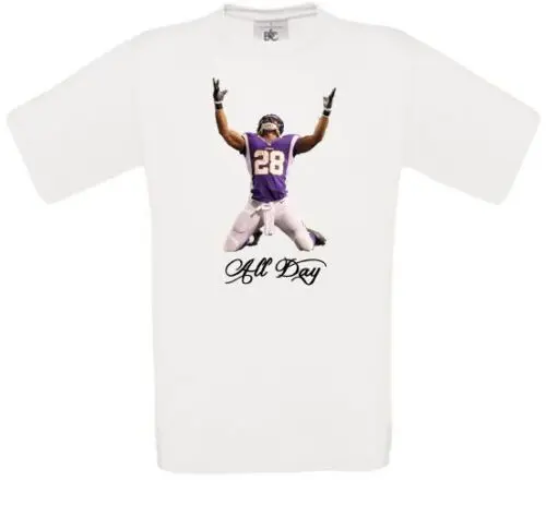 Adrian Peterson All Day Minnesota American Football T-Shirt alle Größen NEU