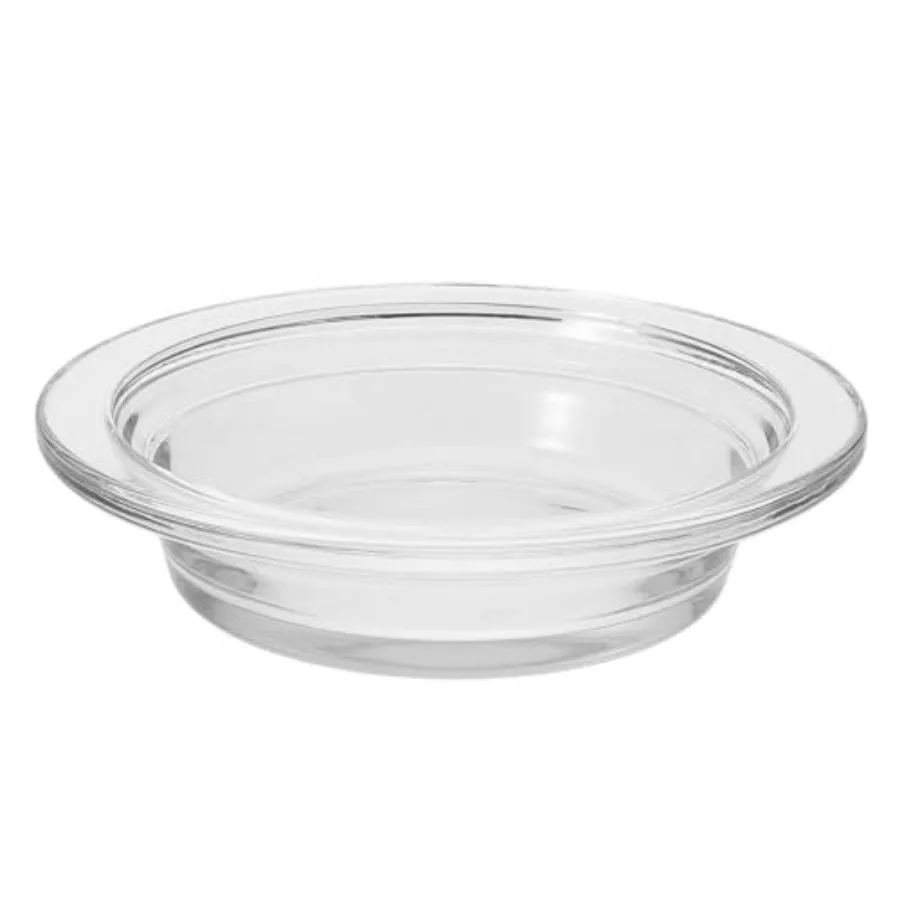 Replacement Wax Warmer Dish, 4.5in Aromatherapy Lamp Tray Wax Melt Liner Round Glass Oil Pan for Oil Melts