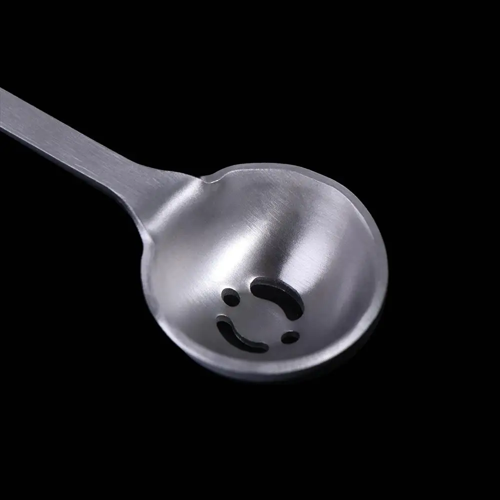 Stainless Steel Olive Strainer Spoon with Drain Hole Long Handle Jam Slotted Spoon Olive Scoop Pickle Spoons Canned Food