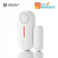 DFA WiFi TUYA Door Window Sensor Sound Alarm Security Detector Smart Life APP Remote Control Timed Arm for Alexa Google Home