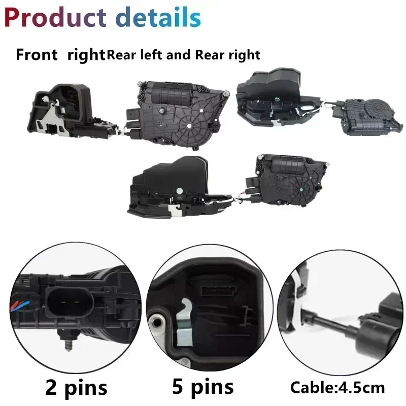 Car Power Door Lock Actuator Soft Close System for BMW X5 E70 X6 E71 E72  51217315019 51217315022 51227315023 51227315024