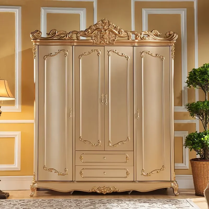 Large Wooden Modern Wardrobe Luxury White Nordic Clothes Storage Wardrobes Bedroom Hotel Women Ropero Armable Home Furniture