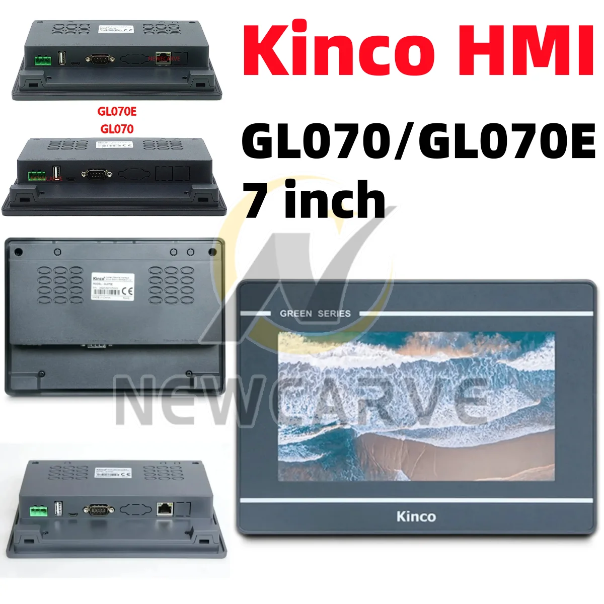 7 Inch Kinco HMI Touch Screen GL070/GL070E/G070/G070E/GH070/GH070E/MK070E-33DT/MT070/MT070E Ethernet USB Human Machine Interface