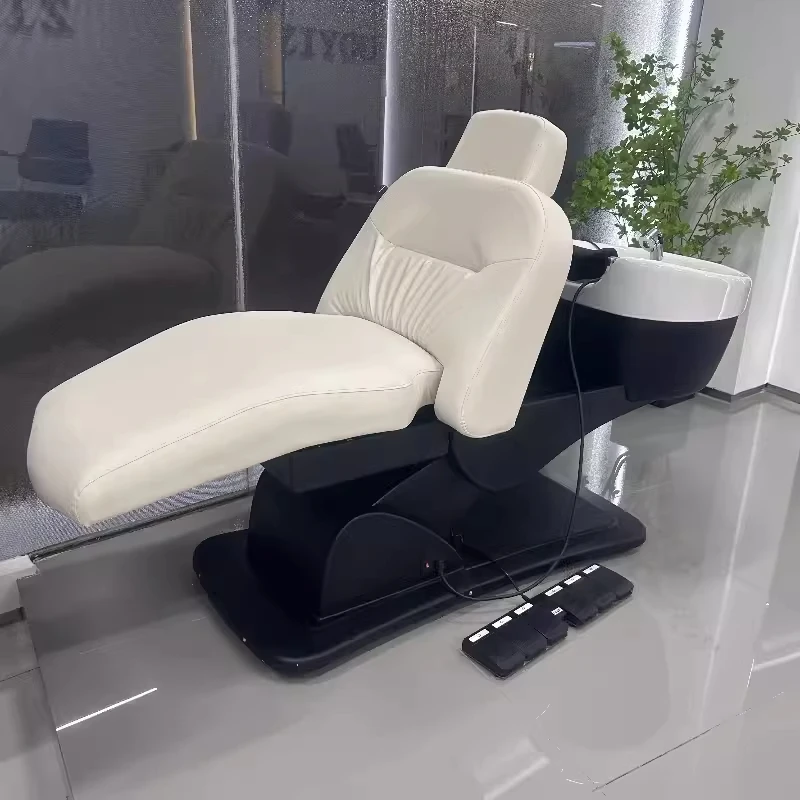 

High Quality Head Spa Shampoo Bowl Chair Electric Back Shampoo Chair Massage