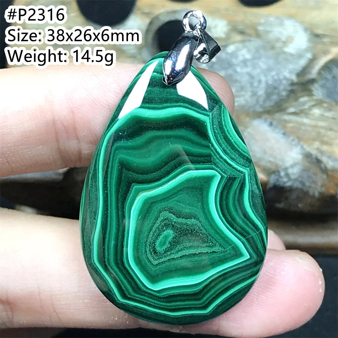

Натуральный Зеленый Малахит Ожерелье Подвеска Ювелирные Изделия Для Женщин Леди Мужчина Багатство Подарок Бусины Камень Серебро Кристалл Рейки Драгоценный Камень AAAAA