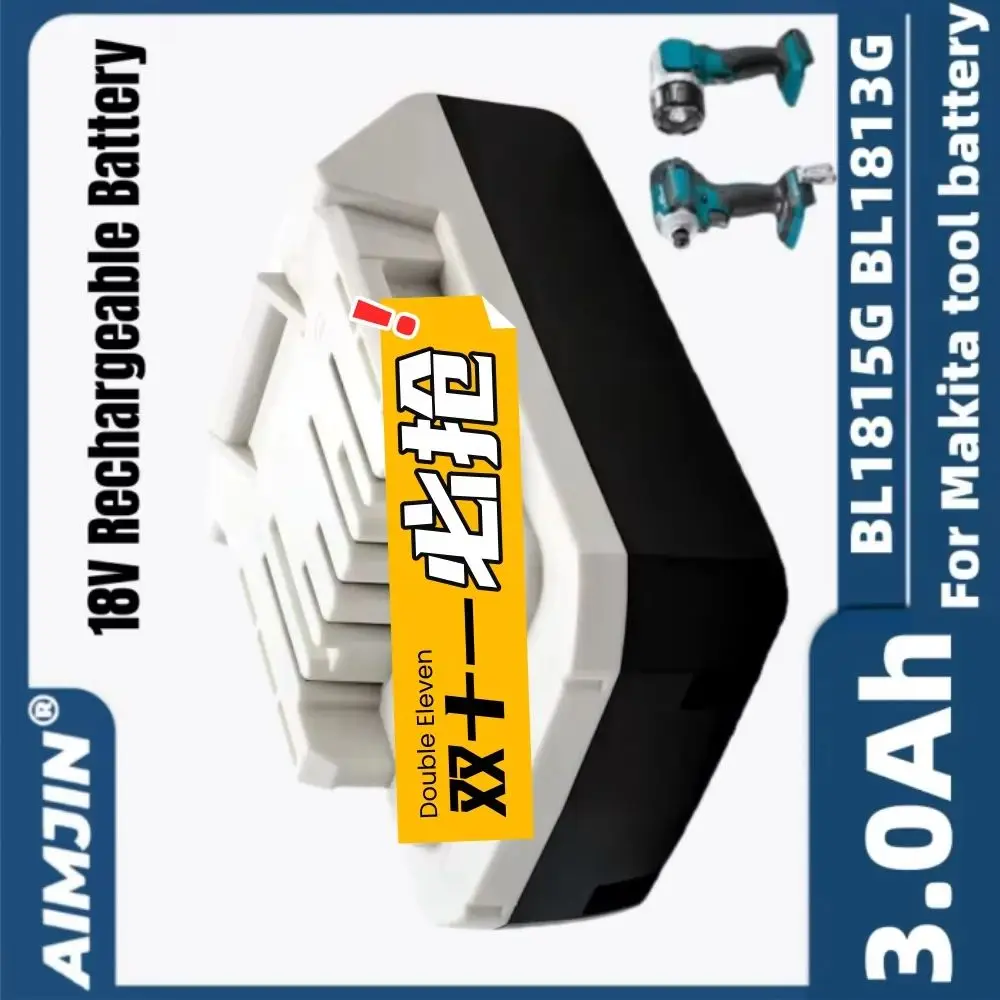 

Аккумулятор Li-Ion 18В 3000мАч для Makita, совместимый с BL1811G BL1815G BL1813G BL1820G BL1813G BL1825G, замена для электроинструментов
