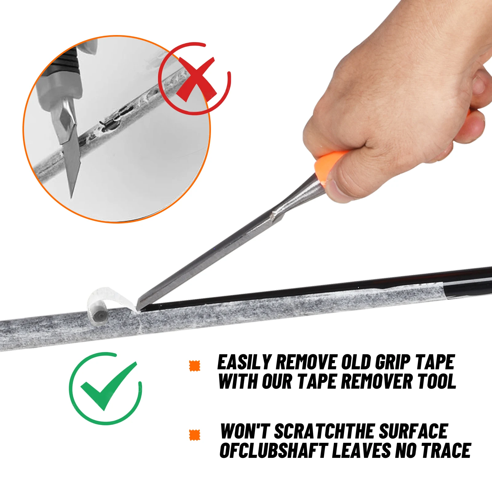1 قطعة أداة إزالة شريط قبضة الجولف قبضة الجولف استبدال طقم تصليح الشريط المتعرية مزيل ل #5