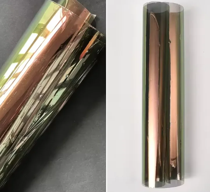 Aurora Green Iridescent Color-Shift Car Window Film, Chameleon Windshield Tint, Anti-UV Decorative Solar Window Tint