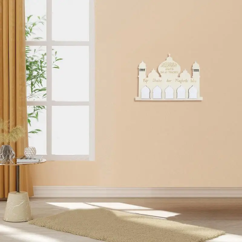 Eid Wooden Ornament Wooden Eid Countdown Calendar Castle Decoration Eid Decoration Countdown Calendar Wall Decor Eid Advent