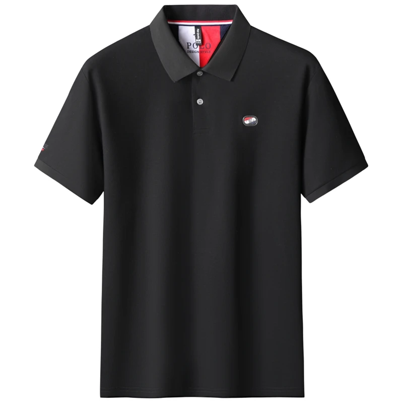 8XL 7XL 6XL 2025 New Summer High End Luxury 100% Cotton Polo Shirt Men Tops Fashion Embroidery Mens Shirts Loose Lapel Tshirts