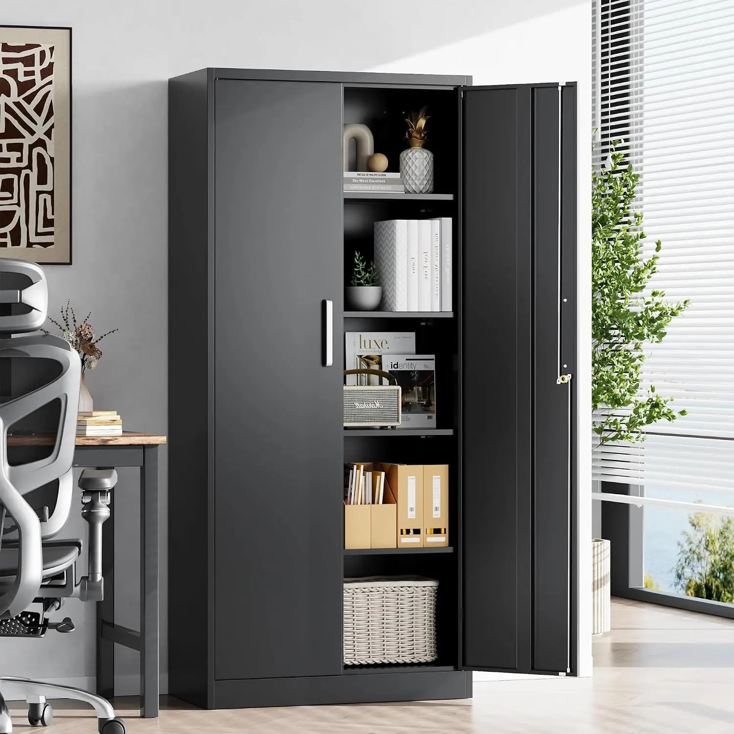 Steel Storage Cabinet Locking Doors 71