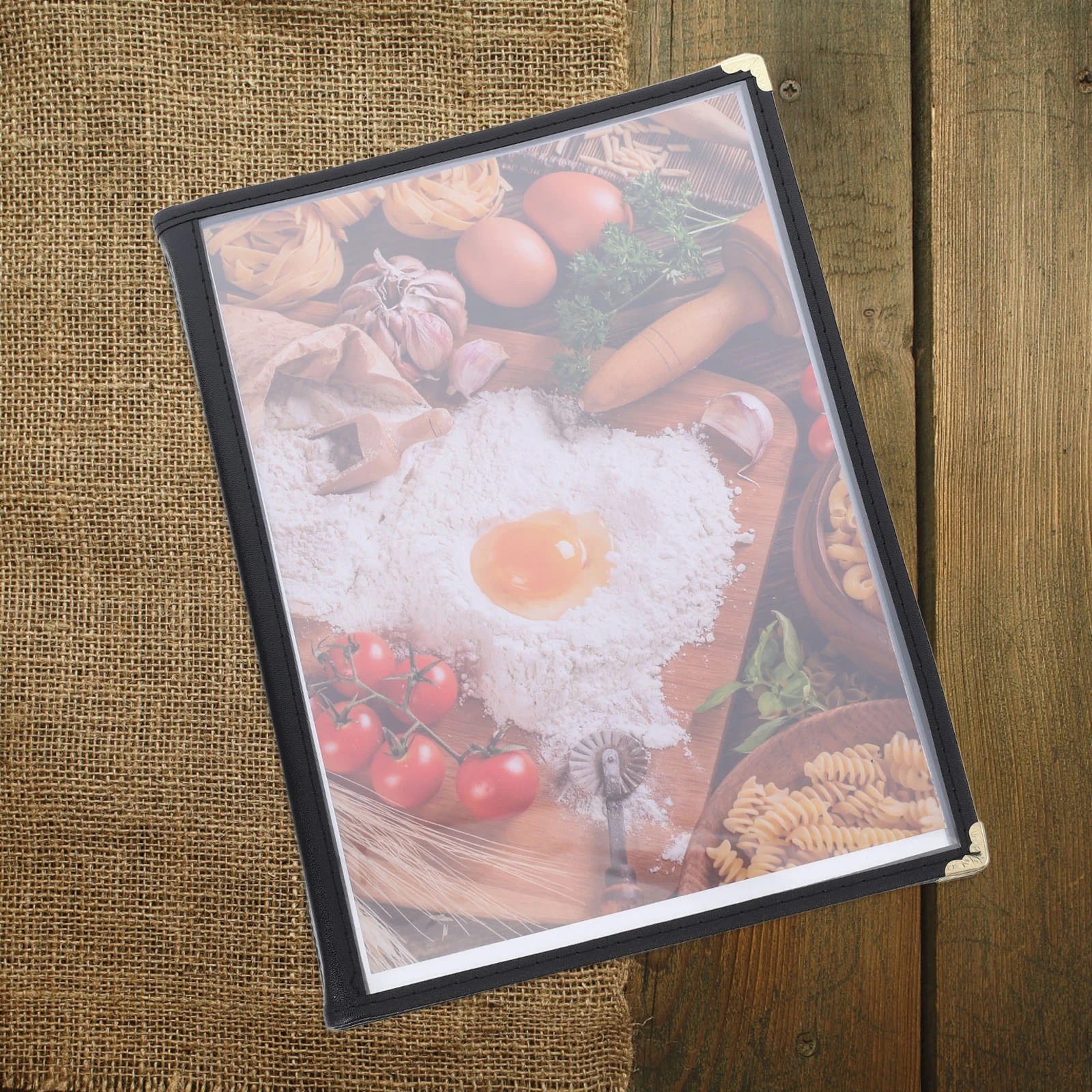 Transparent Recipe Book Server Paper Menu Holders for Restaurant Cover Covers Restaurants Display