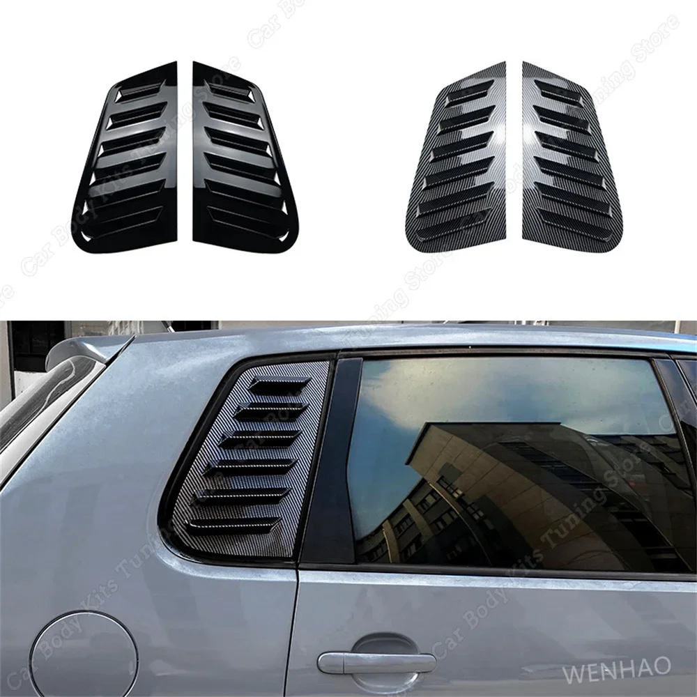 

For Volkswagen Polo MK4 Side Window Spoiler Cover Trim Louver Rear Triangle Window Sunshade Polo 4 9N MPI FSI TDI 2001-2009