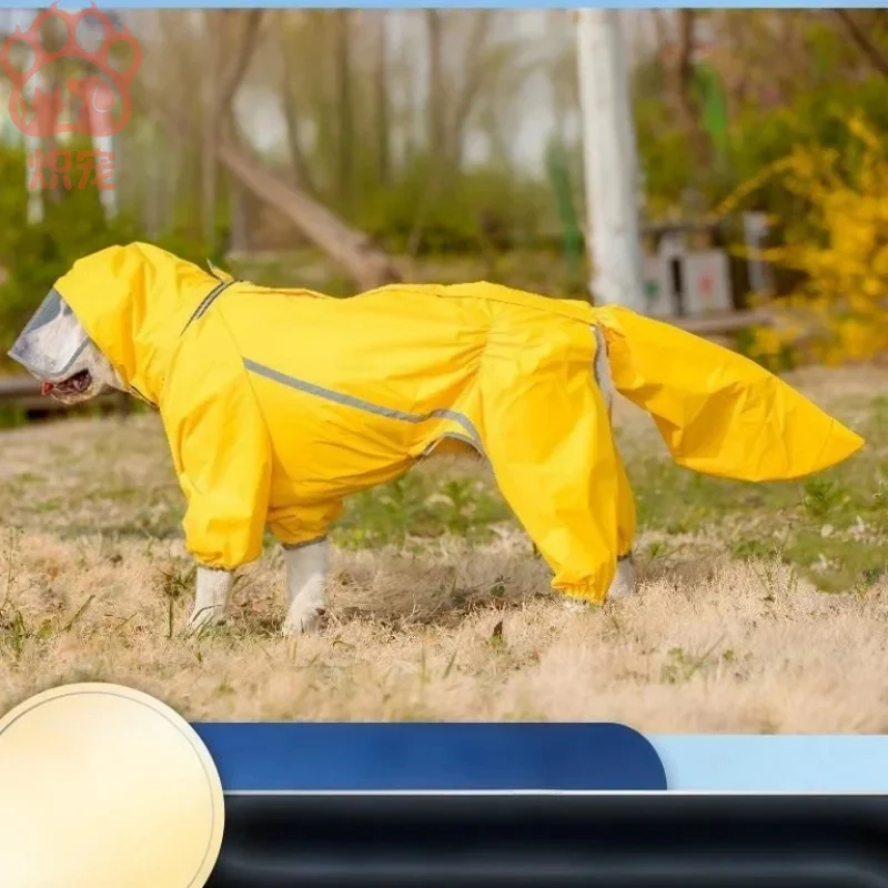 High Quality Eco-Friendly Wholesale Luxury Winter Polyester Pet Rain Coat Stylish Solid Dog Jacket  Windproof Water