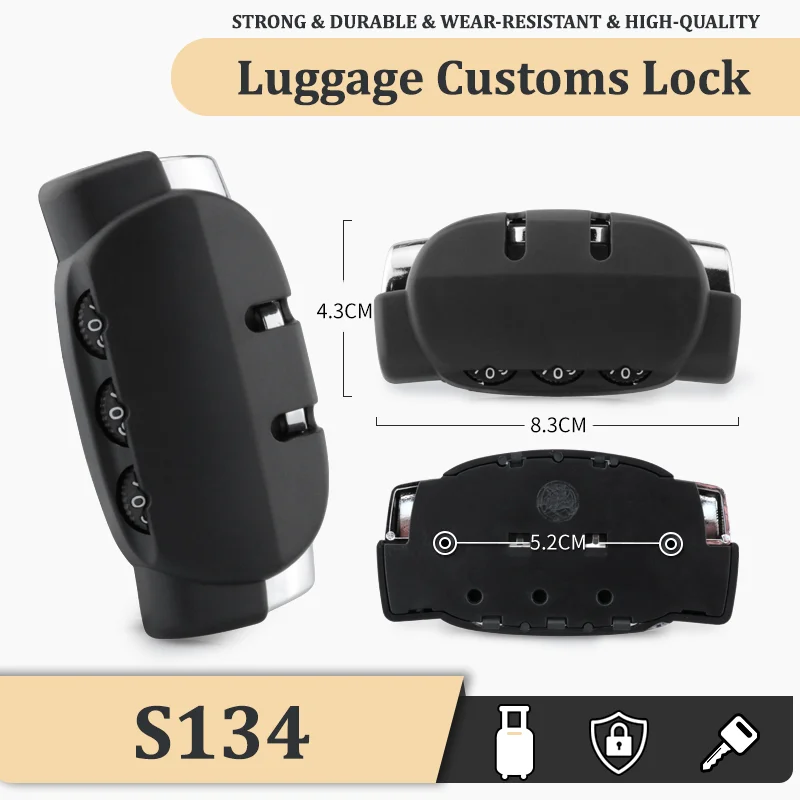 Suitable For S134 Original Baggage Customs Lock Luggage Accessories Combination Lock Simple Portability Anti-theft Security