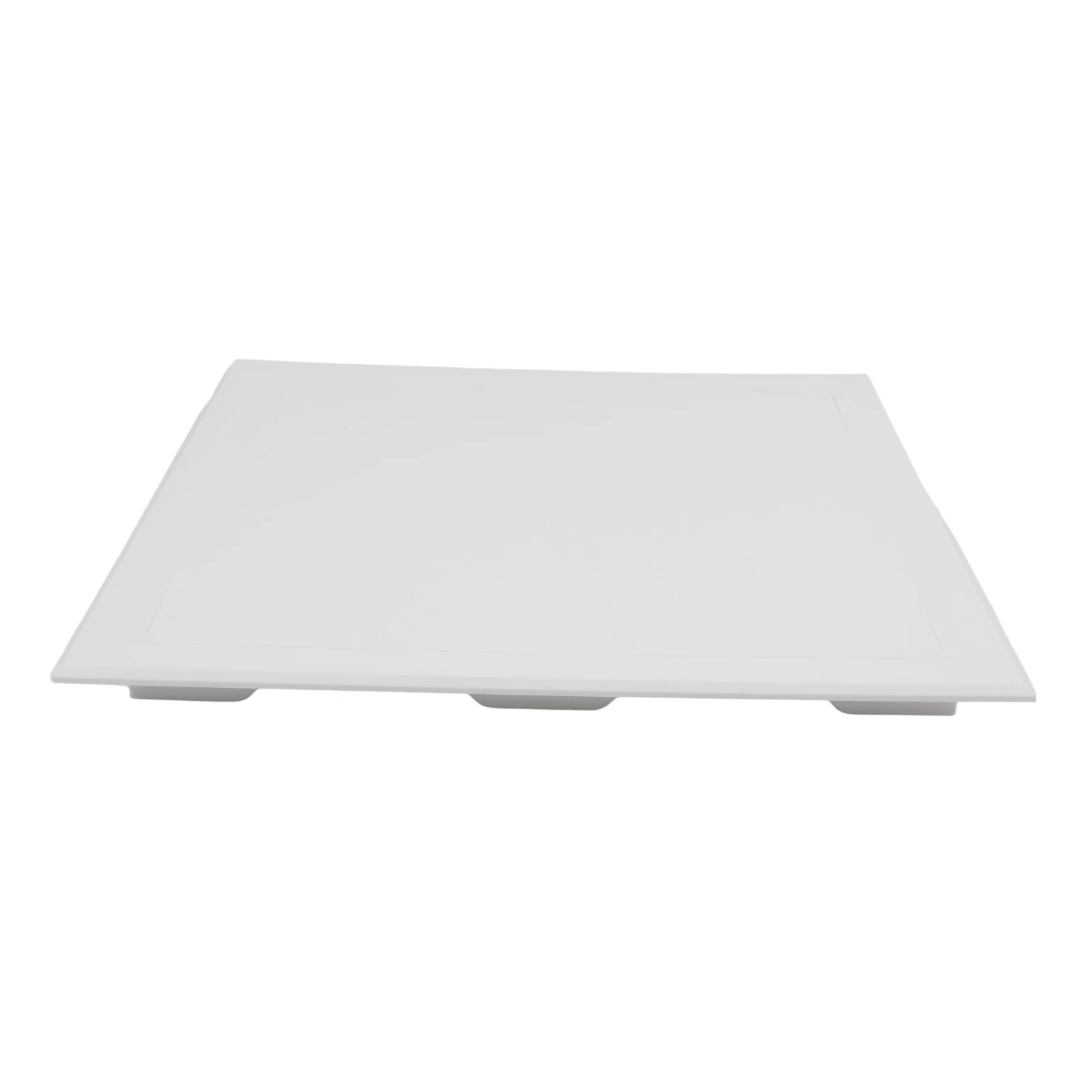 

Plastic sewer pipe inspection door with detachable cover and ventilation grille designed for service port access and maintenance