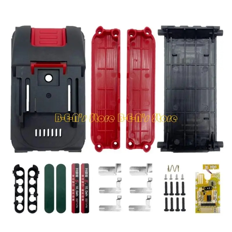 Y1AD Complete 21700 Battery Pack Assembly Including Safety And Insulation Paper 5/10/15/20 Slot Screwdriver Drill Battery