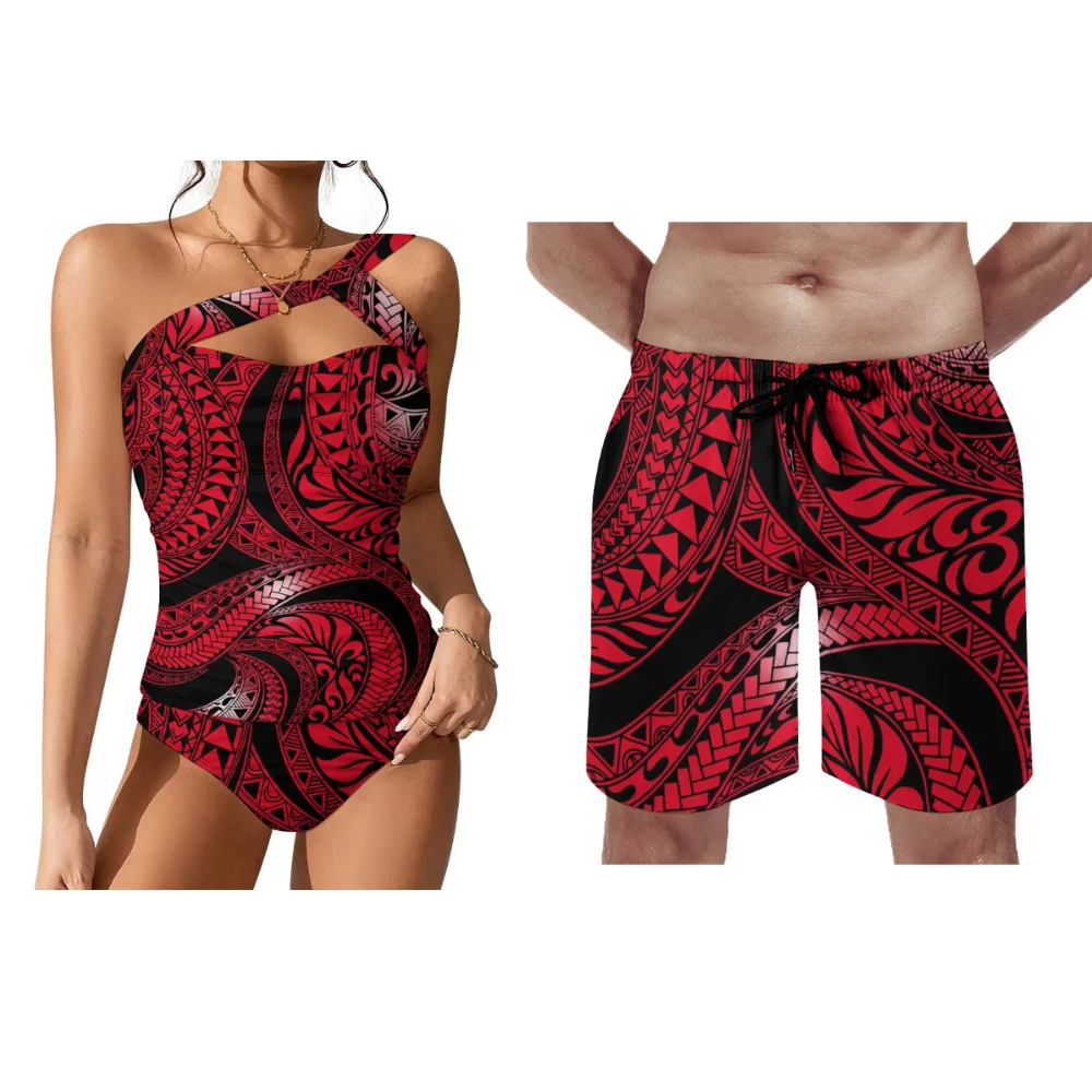 Badkleding Voor Dames Badmode Op Maat Gemaakt Polynesische Kunstenaar Temperament Badmode Voor Dames Bikini Voor Mannen Strandbroek Pacific Island