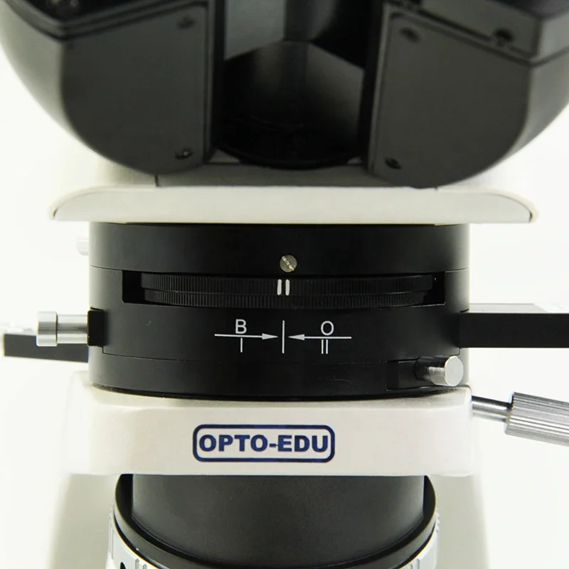 OPTO-EDU A15.0701-TRT Transmit And Reflect 1000x Trinocular LED Polarizing Microscope