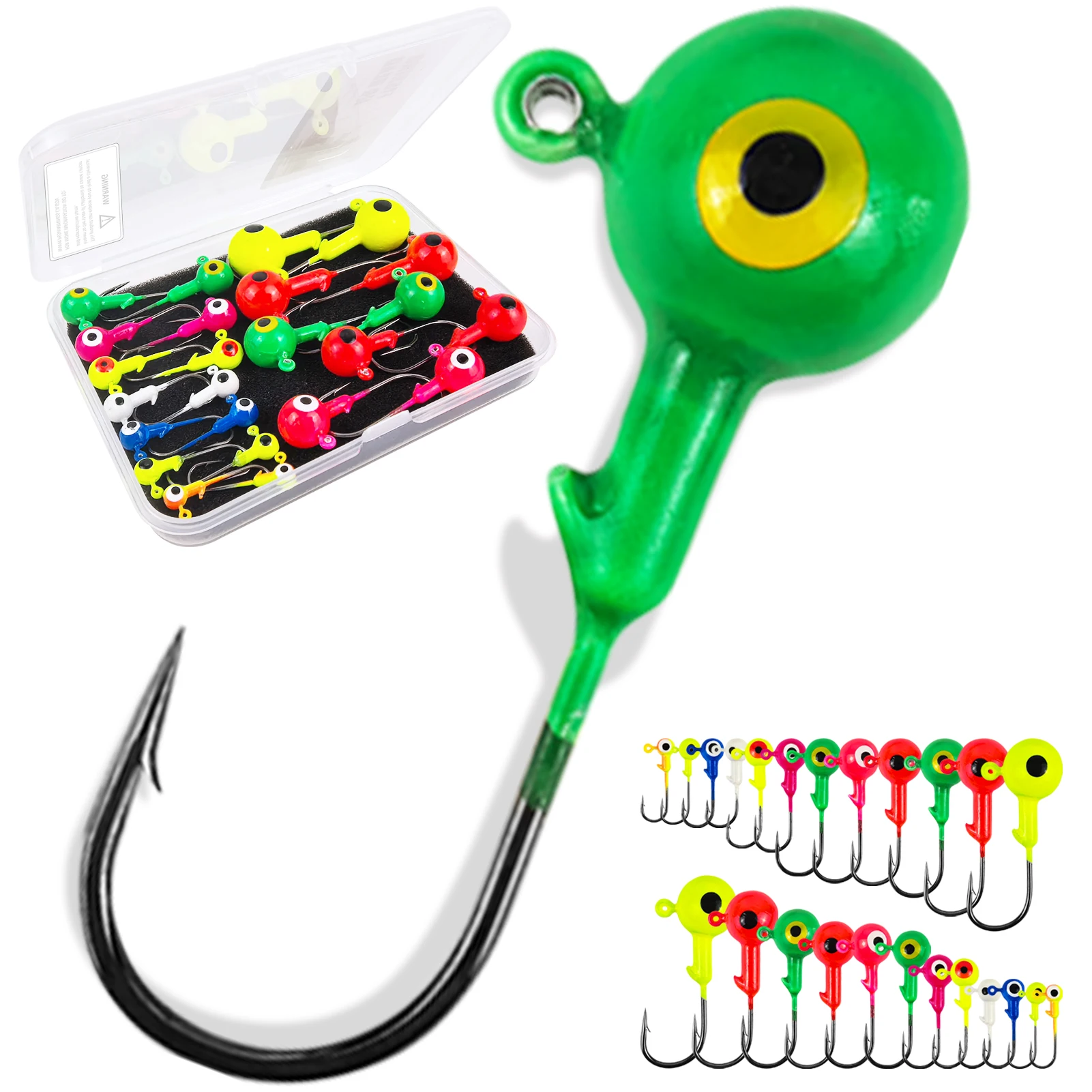 Fishing Hook Jig - ÜCRETSİZ FISHER 24 adet/kutu Balıkçılık Kurşun