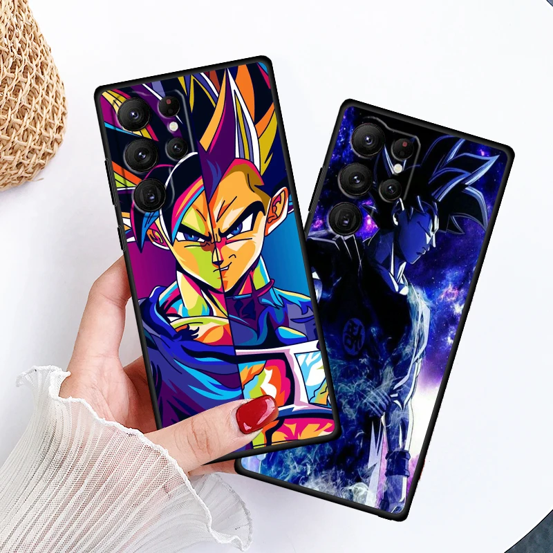 G-Goku D-Dragon Ball Z Anime dla Samsung Galaxy S24 S23 S22 S21 S20 FE S10 S10E Plus Ultra Pro Lite 5G czarna obudowa telefonu