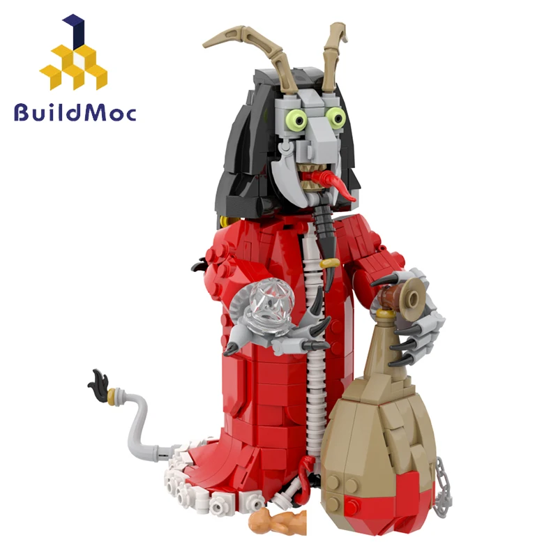 

Buildmoc Christmas Evil Krampus Figures Santa Claus MOC Set Building Blocks Kits Toys for Children Kids Gifts Toy 546PCS Bricks