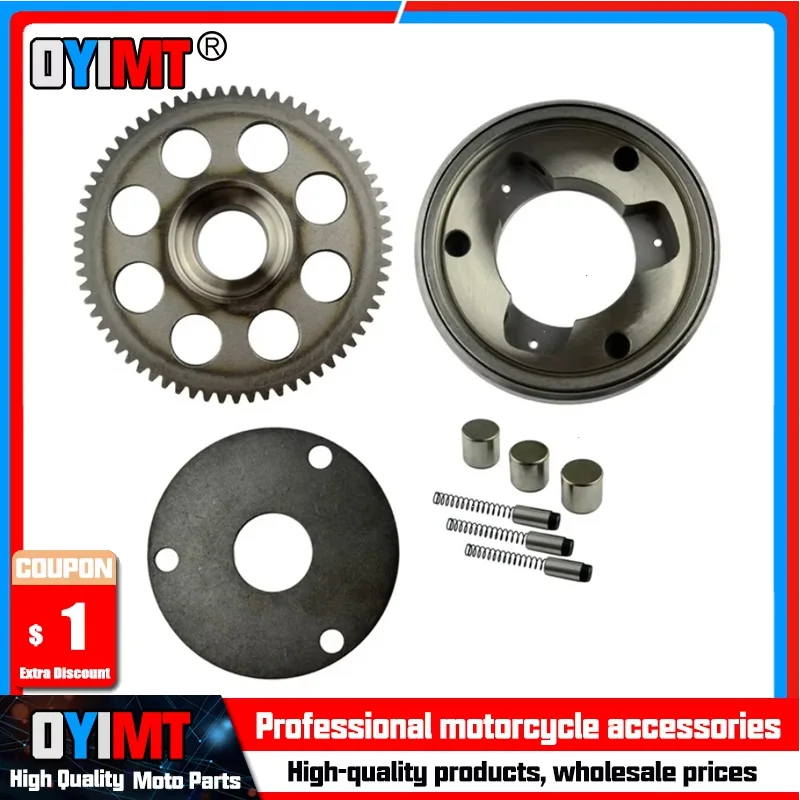 Motorcycle One Way Starter Clutch Assy Flywheel Beads Bearing Roller For Suzuki GN250 GN TU GZ 250 E GN250E GZ250 Marauder TU250