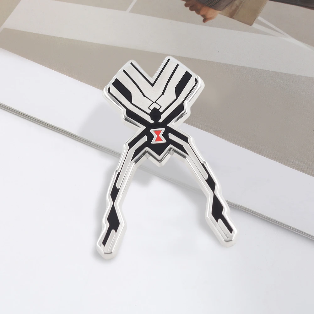 Cartoon Widowmaker Character Logo Tattoo Brooch Anime Peripheral Metal Badges Backpack Decoration Lapel Pin Bag Accessories Gift