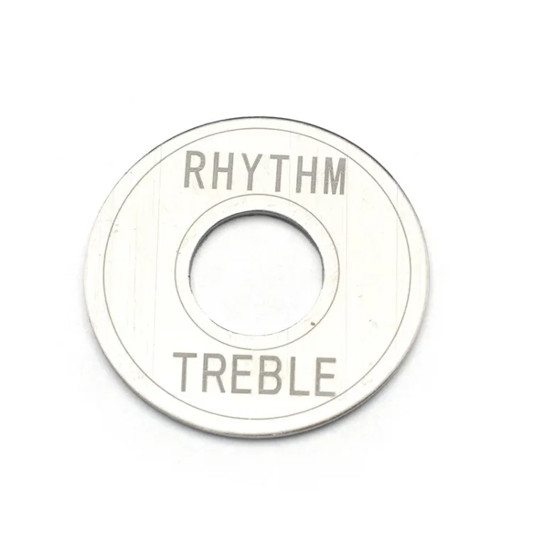 لوحة تبديل الألومنيوم للغيتار الكهربائي ، حلقة غسالة الإيقاع الثلاثية ، LP EPI ، أسود