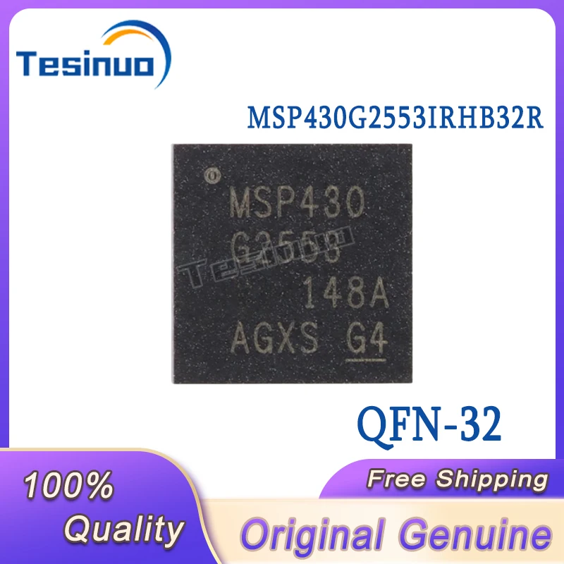 5/PCS New Original MSP430G2553IRHB32R MSP430G2553 QFN-32 16-bit Mixed Signal Microcontroller -MCU In Stock