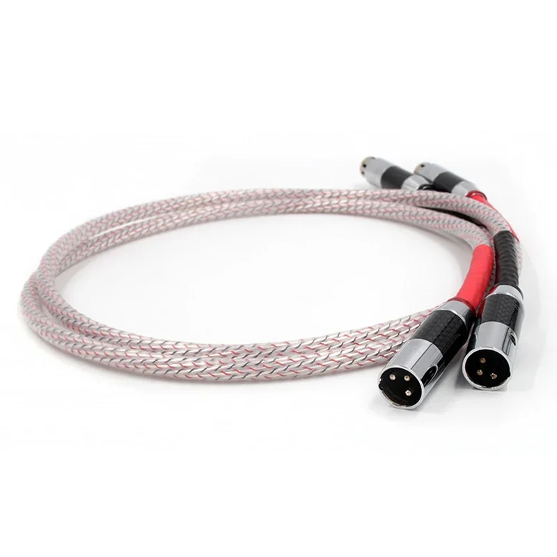 

Hifi Audio XLR Balance Interconnect Cable with Carbon Fiber XLR Plug