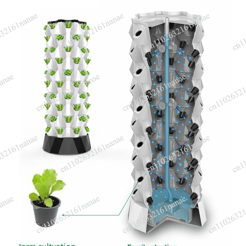 Family balcony roof greenhouse soilless cultivation planting equipment Multi-layer pineapple tower column