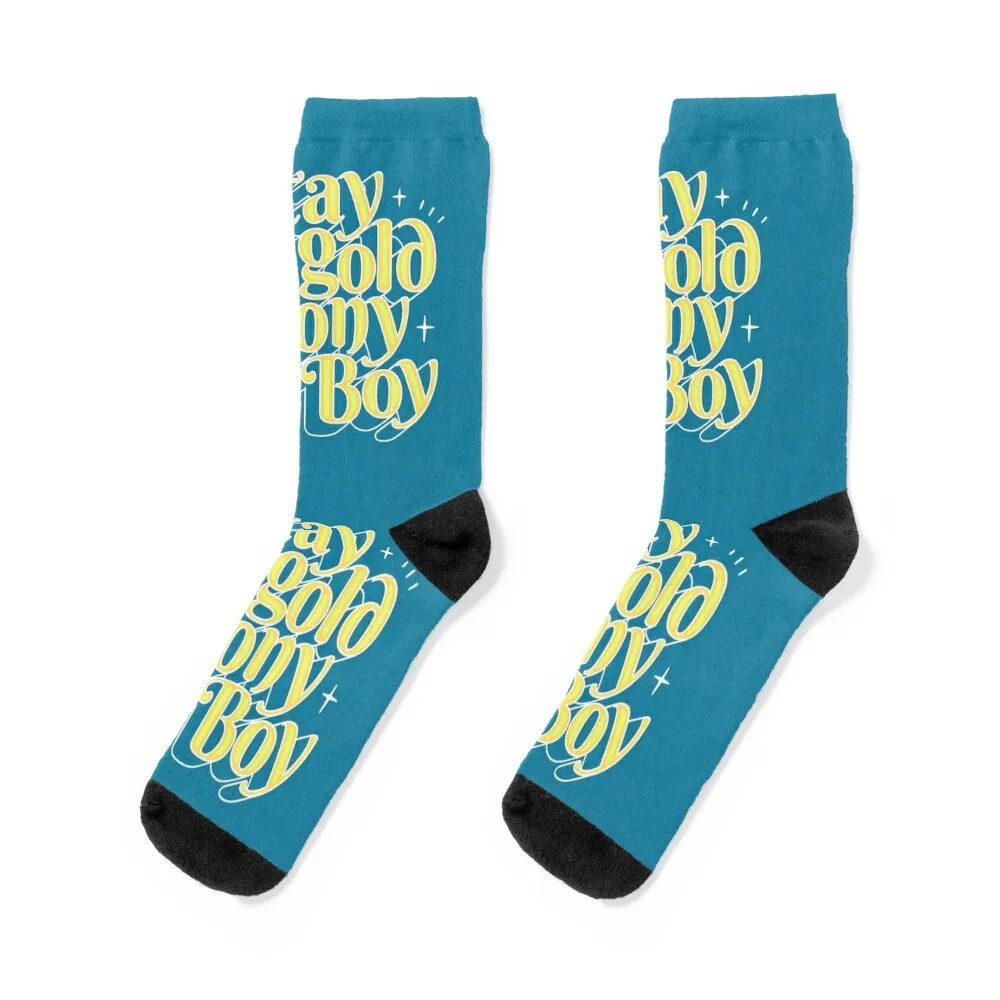 

Stay gold Ponyboy Socks New year's Antiskid soccer cotton Argentina Boy Child Socks Women's