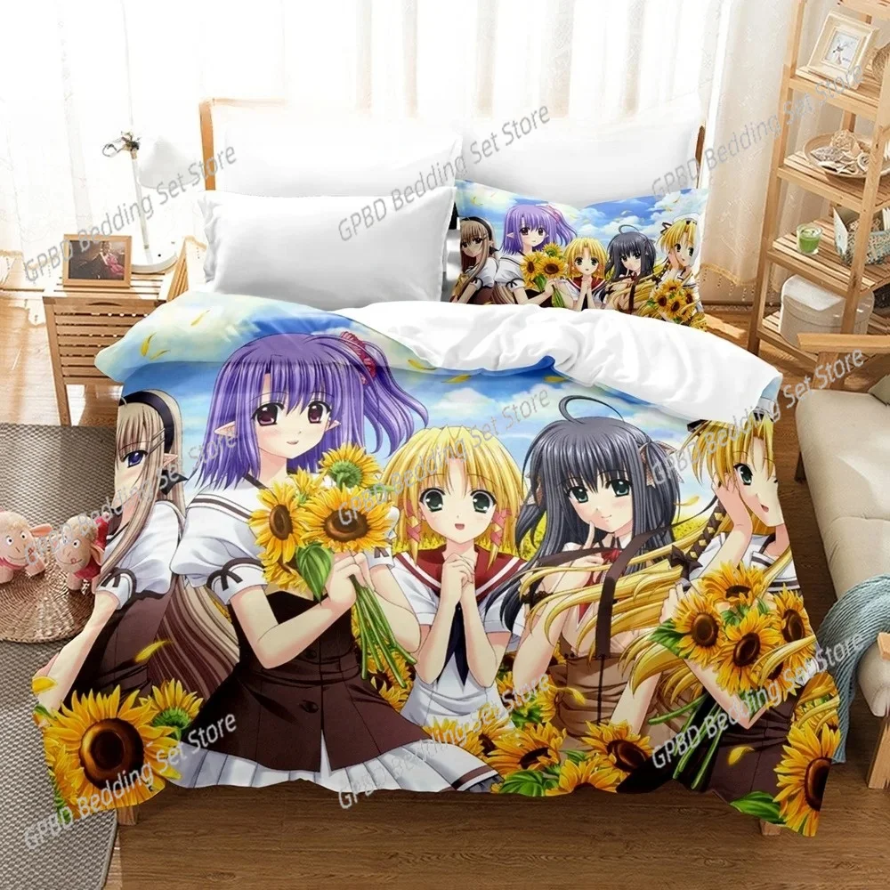

New 3D Priningt Kawaii Girls Yae Sakura (Shuffle!) Comfortable Duvet Quilt Cover Pillowcase Bedding Set Decoration Home Textile