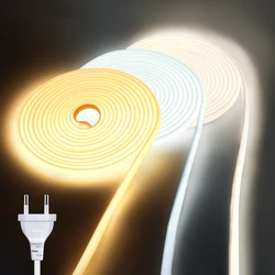 Kitchen Light led Strip COB Under Cabinet Lights 20m 15m 10m 5m 3m 2m EU Plug 220V US Plug 110V Closet Lamp Home Decor