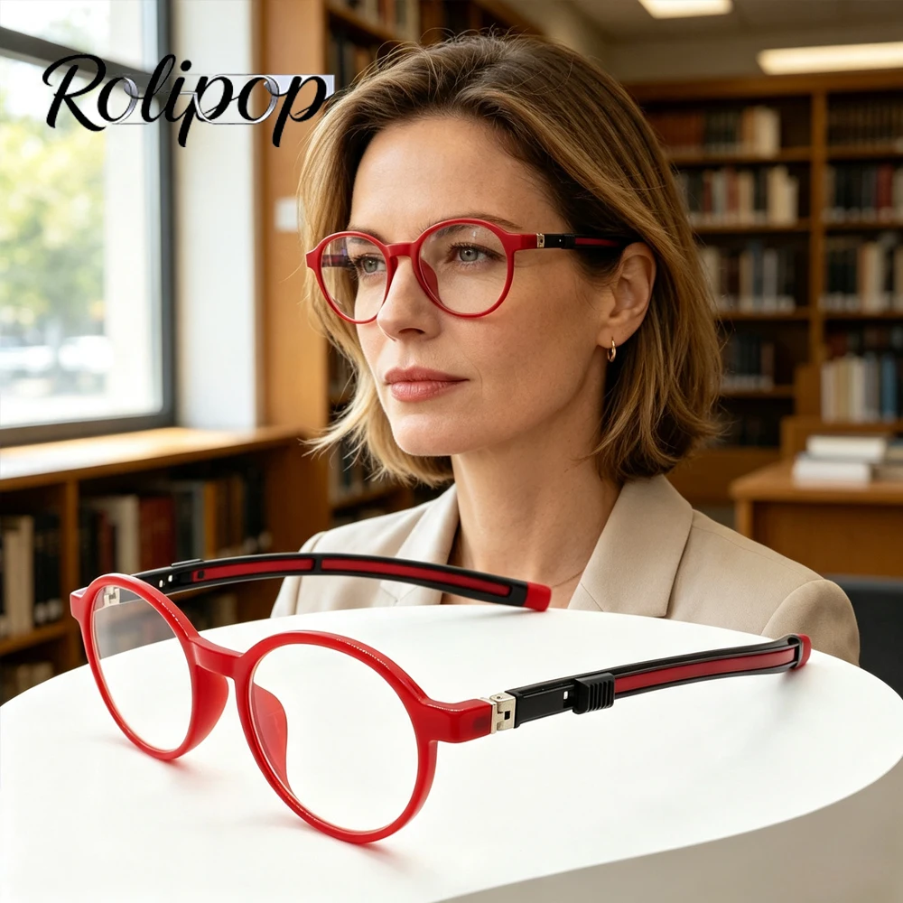 Rolipp Rolipp Anti Blue Light Magnetic Neck Hanging Presbyopia Glasses Retro Round Anti Drop Readers Men Women Office Screen Use - Aliexpress Deal