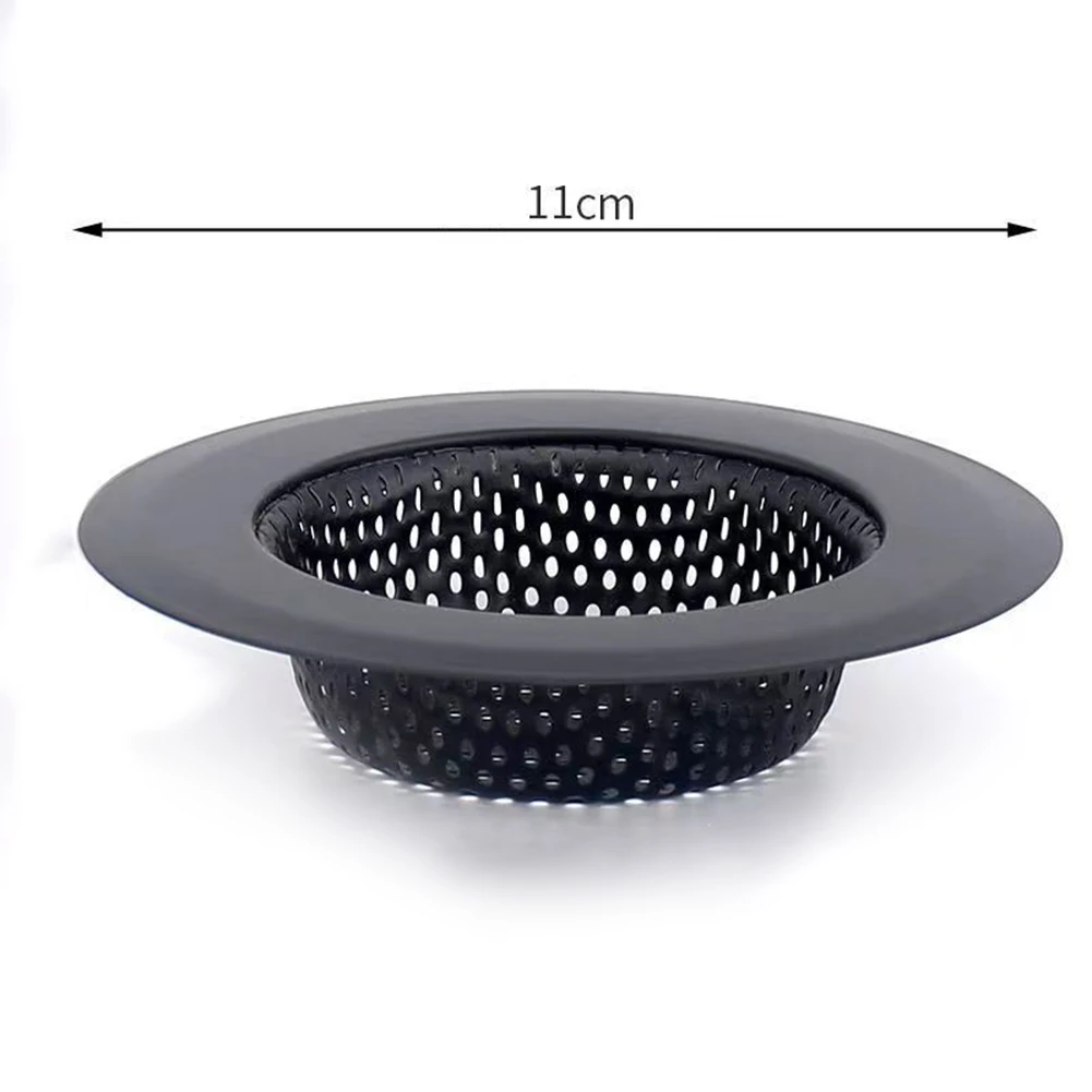 and Efficient Kitchen Sink Filters in Modern Black Color Made from Quality Stainless Steel at a Standard Size of 11cm