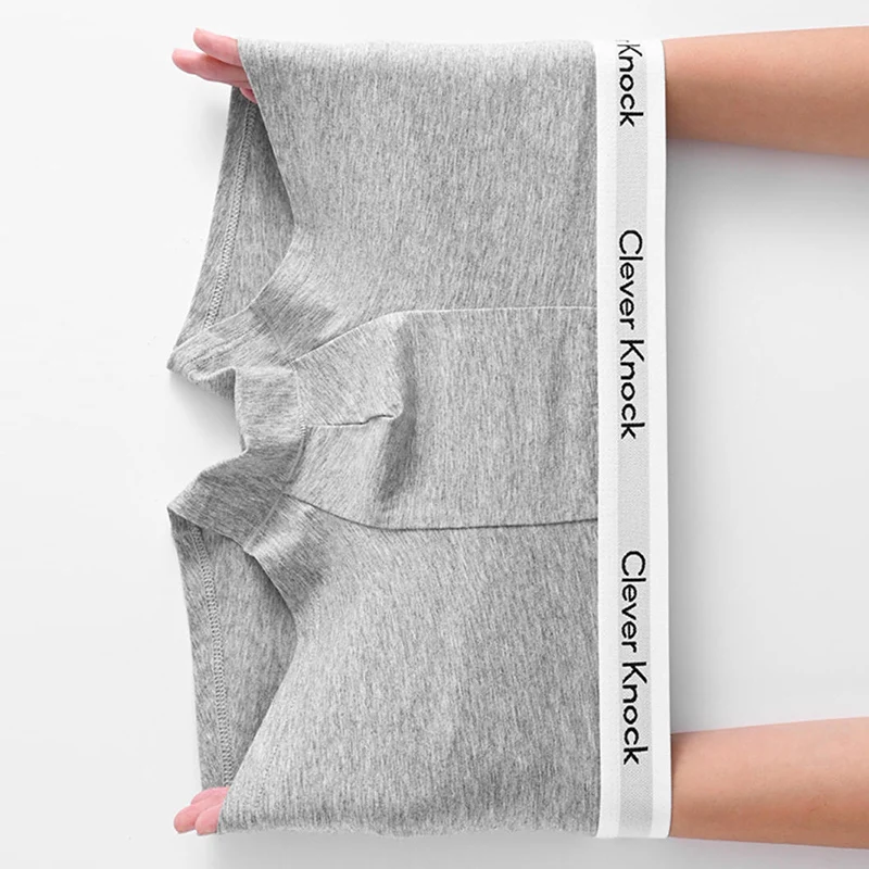 1/3 قطعة الرجال القطن سراويل بوكسر الصلبة حجم كبير مثير السروال الذكور تنفس الملابس الداخلية لينة الراحة ارتداء اليومي سراويل