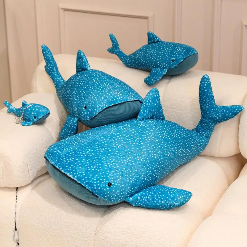 【xxx】Whale Shark Anime Stuffed Soft Cushion Pillow Soothing Plush Toy Cute Animal Plush Doll Room Decor Custom Festival Gift