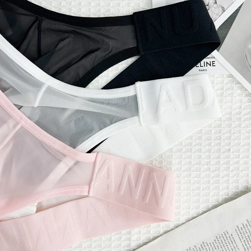 Paquetes de tangas de diseño para hombre, lencería erótica de verano para hombre, ropa interior de correo de moda, bragas ultrafinas para hombre, T®y Sexy para hombre